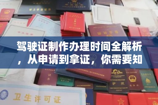 息县驾驶证制作办理时间全解析，从申请到拿证，你需要知道的一切