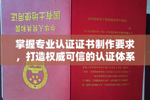息县掌握专业认证证书制作要求，打造权威可信的认证体系