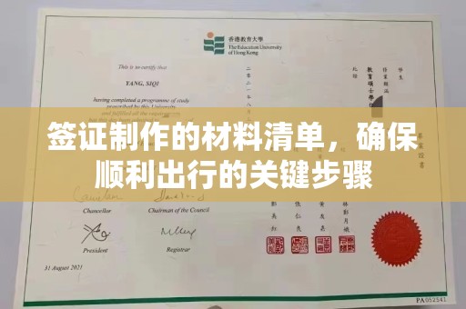 息县签证制作的材料清单，确保顺利出行的关键步骤