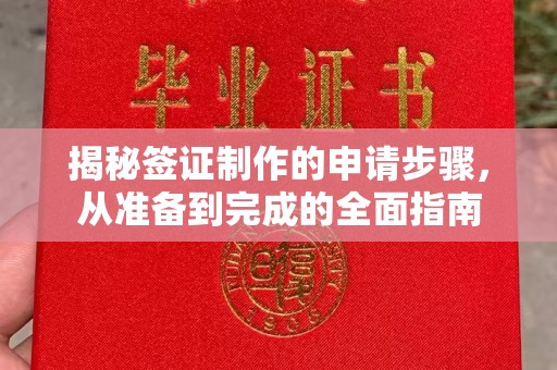 息县揭秘签证制作的申请步骤，从准备到完成的全面指南